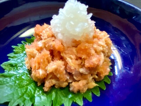 ご飯のお供に！＊明太子とツナの和え物　おろし添え＊